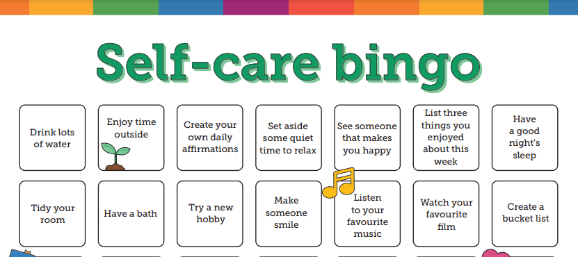Self-care bingo